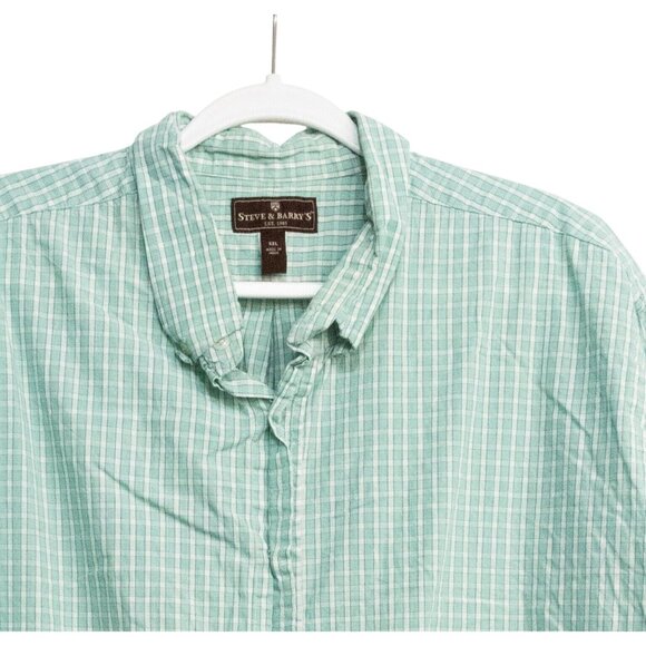 Steve & Barrys Men Size 2XL Button Up Shirt Check Collared - Picture 3 of 6